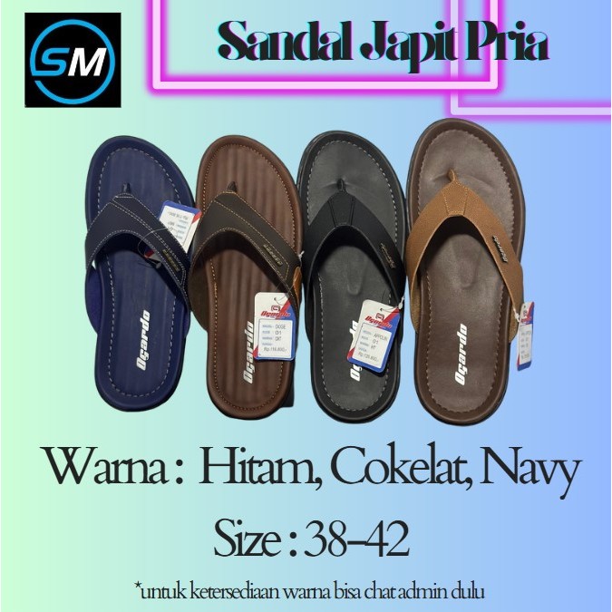 Sandal japit pria remaja anak muda / Sandal kekinian Ogardo / sandal japit keren