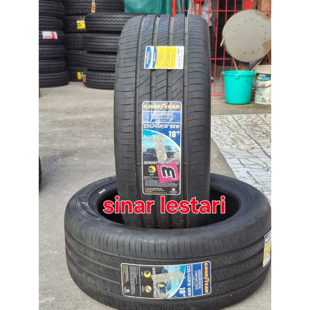Ban Goodyear Assurance Comforttred 235 45 R18 98W cocok untuk Mazda, BMW, Camry, Mercy, Accord Dan L