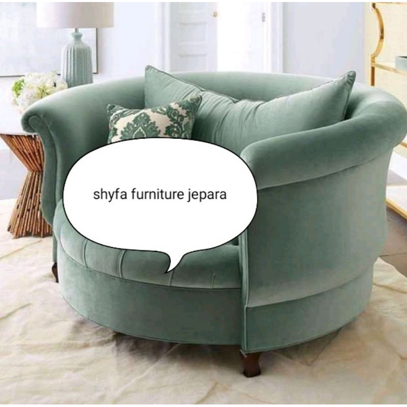 sofa single bulat