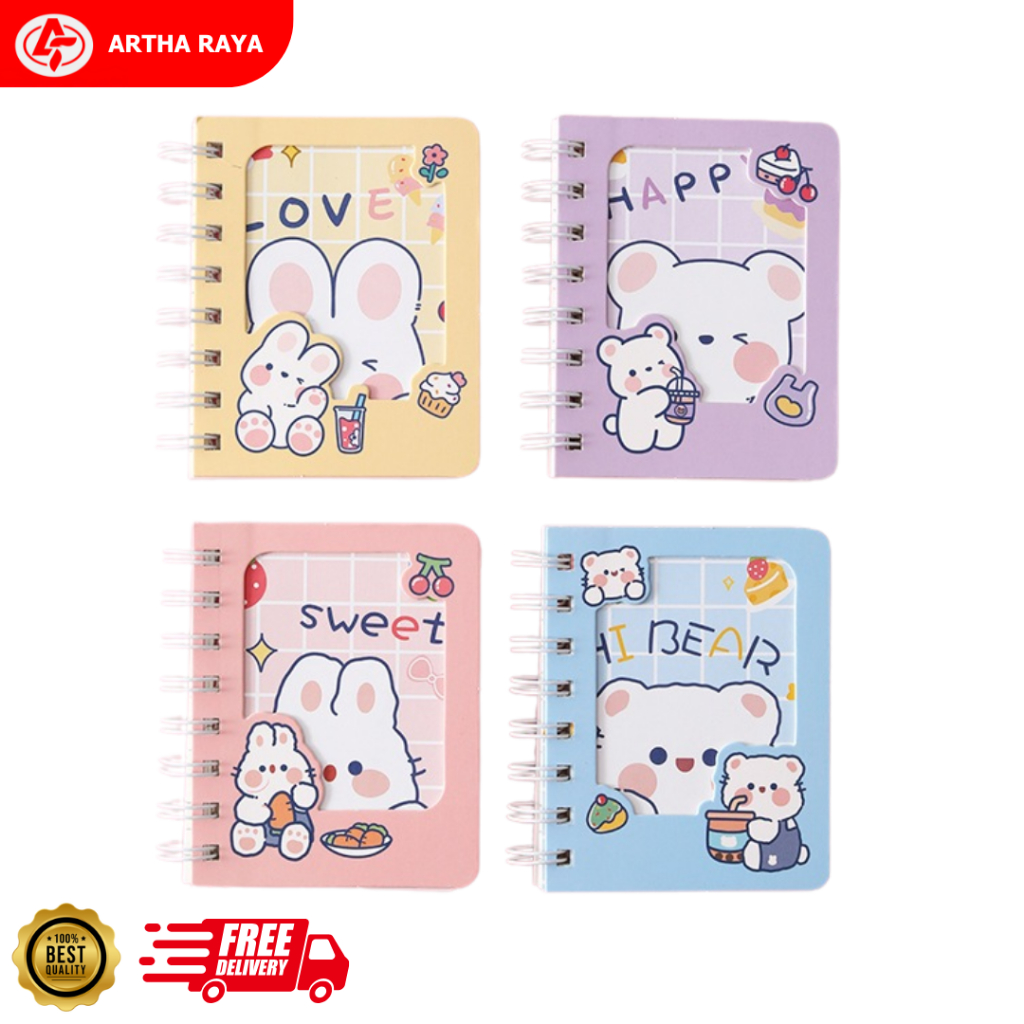 

Notebook Mini A7 Cartoon Creative Design - 80 lembar