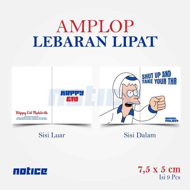 

Amplop Lebaran Lipat Aestetik - Notice Project