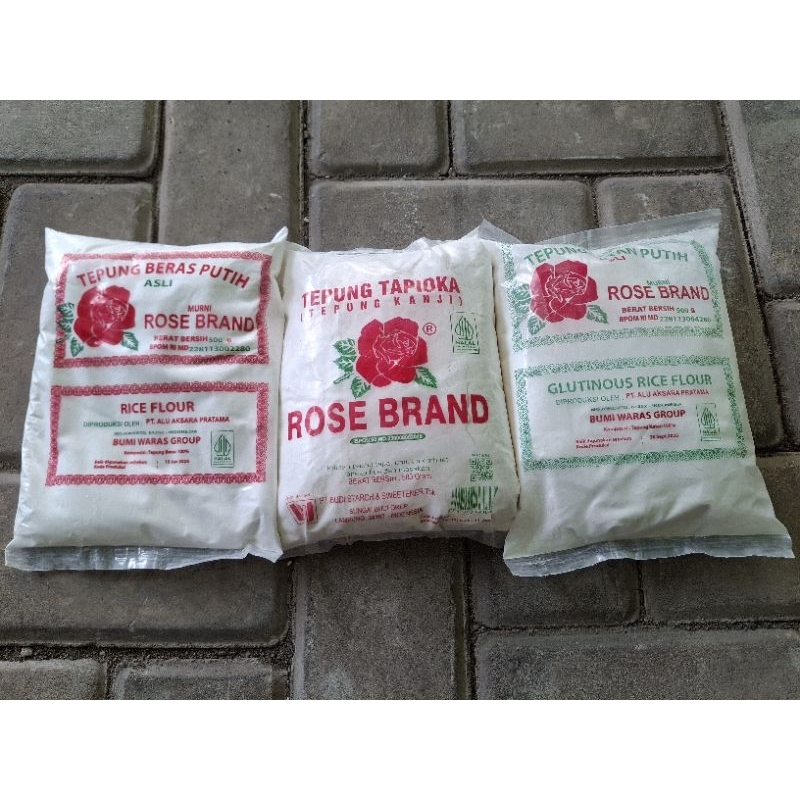 

[ZS] 500GR TEPUNG TAPIOKA, TEPUNG BERAS, TEPUNG KETAN ROSEBRAND