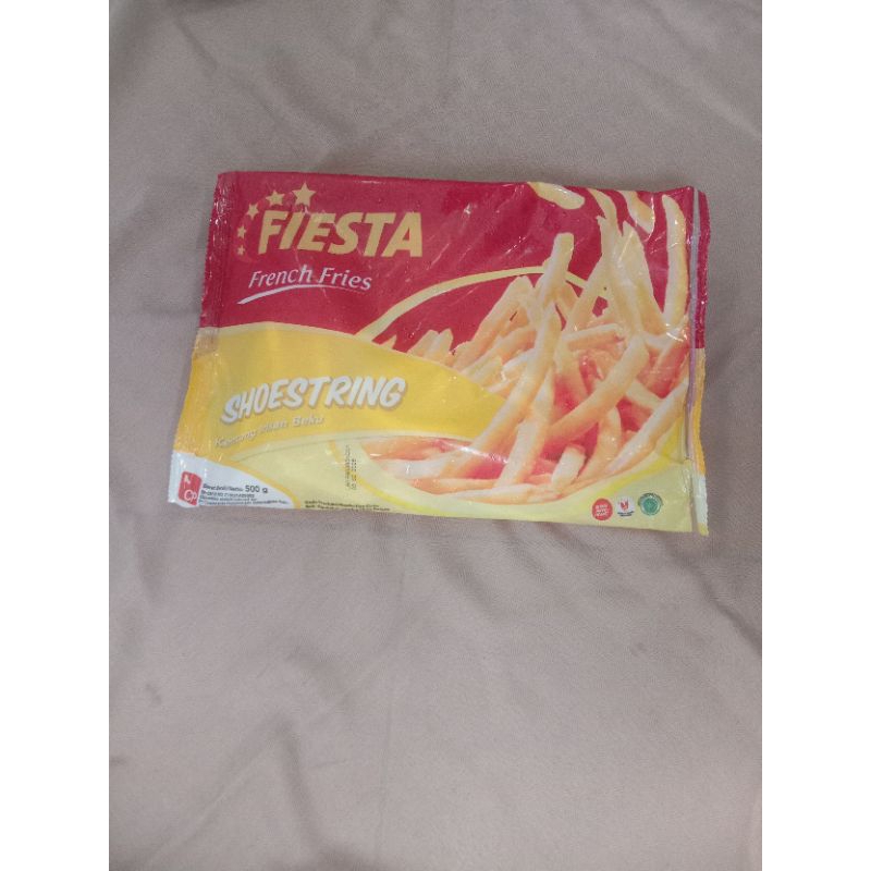 

KENTANG GORENG FIESTA FRENCH FRIES SHOESTRING 500GR HALAL