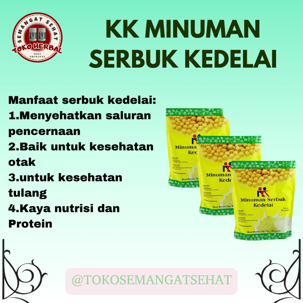 

Serbuk Kedelai 3 Bungkus,Minuman Protein Alami