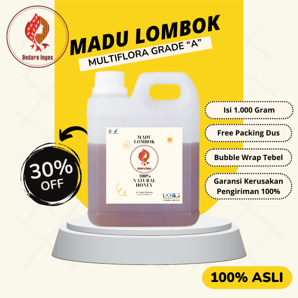 

Madu Multiflora Murni – Original, Alami, Cocok untuk Daya Tahan Tubuh & Stamina