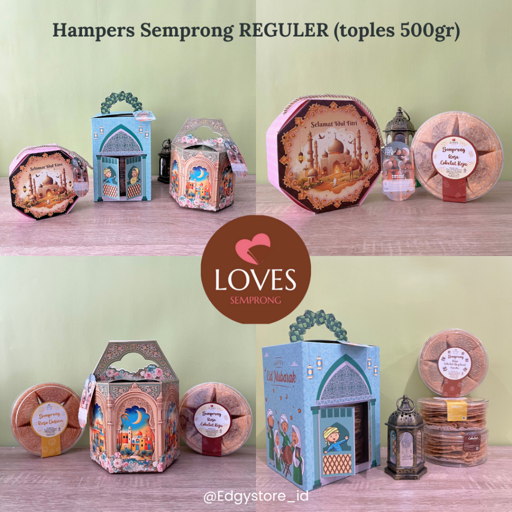 

Lovesemprong Idul Fitri Packaging Paket lebaran Hampers Semprong Kado Hadiah