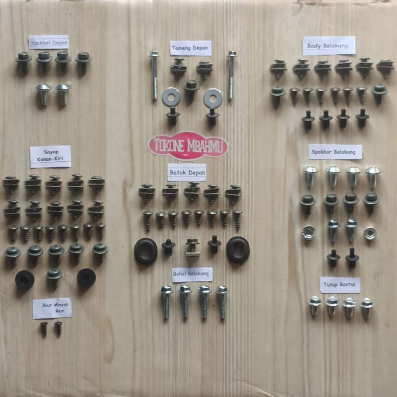 Baut Full Set Cover Body Bodi Yamaha Jupiter MX King 150 Old / Lama V1