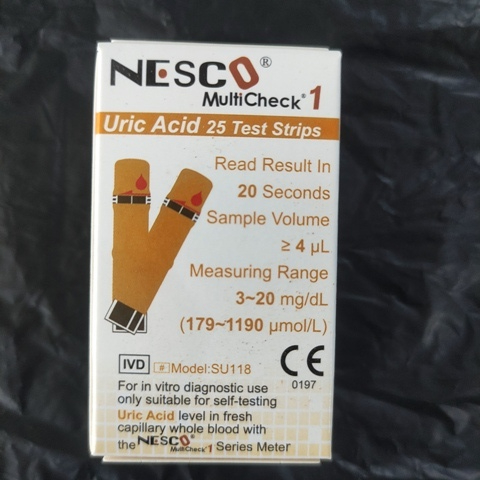 Nesco Strip Asam Urat Alat Stik Tes Asam Urat