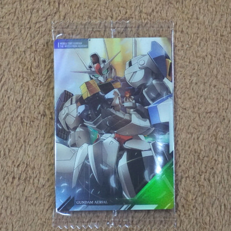 Kartu Bandai Itajaga Gundam part 1 : Gundam Aerial [R] [24]