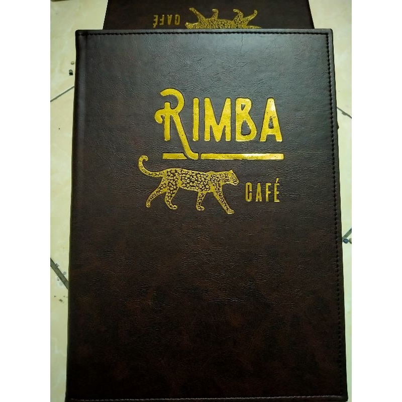 

Buku menu UK F4 embos Custom