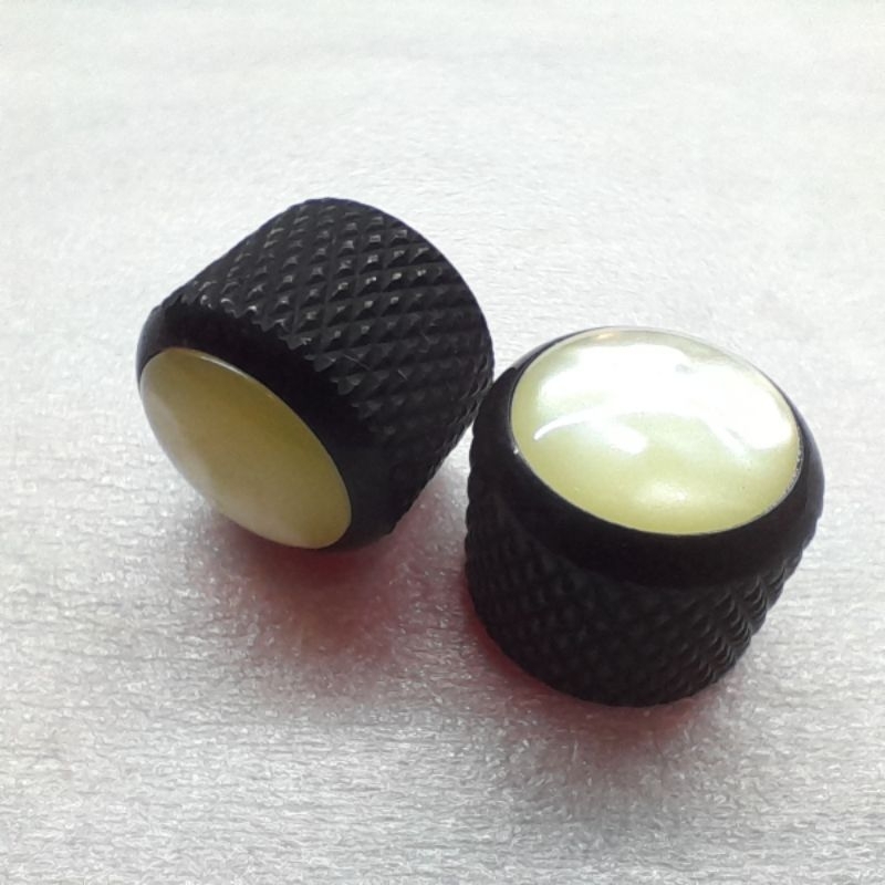 Knop Potensio Besi Gitar / Knop Potensio Gitar Besi Batu Giok Putih