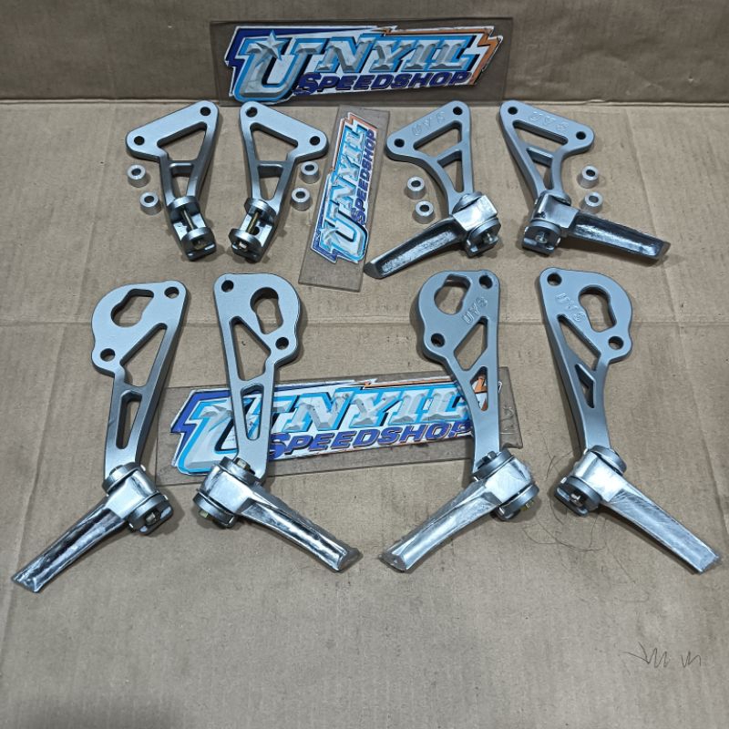 POSTEP STEP GANTUNGAN KNALPOT COBRA NON JOMBLO NINJA R RR SS BAHAN BESI DI JAMIN KUAT