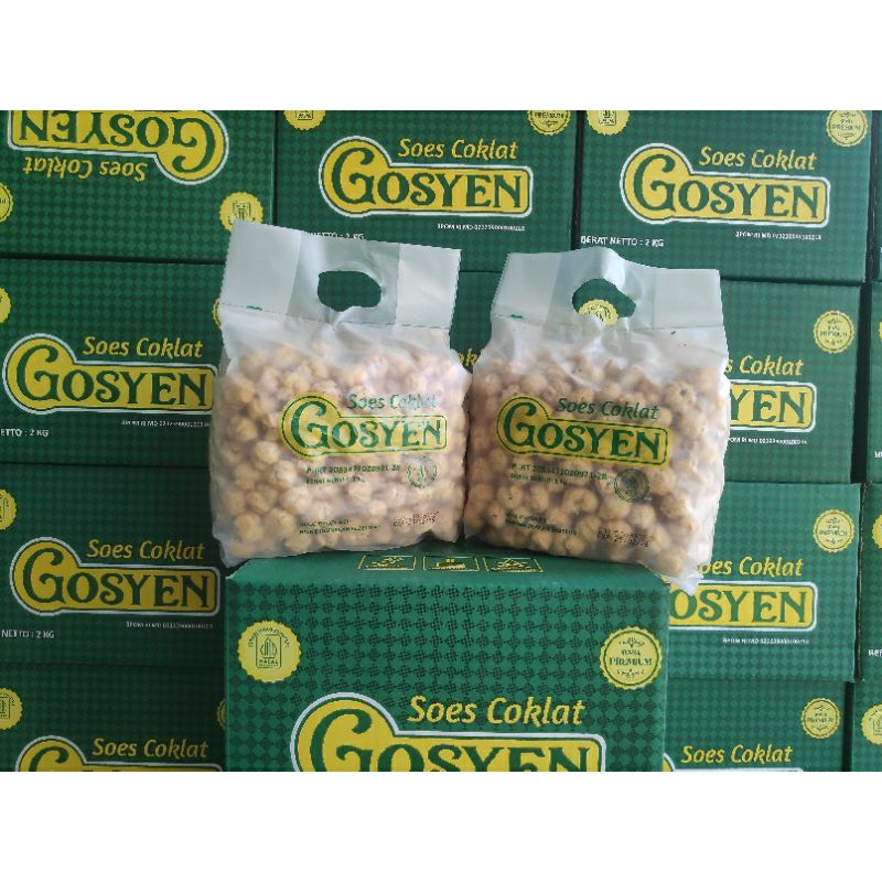 

SOES COKLAT Isi coklat lumer dan tebal merk GOSYEN murah dan terlaris