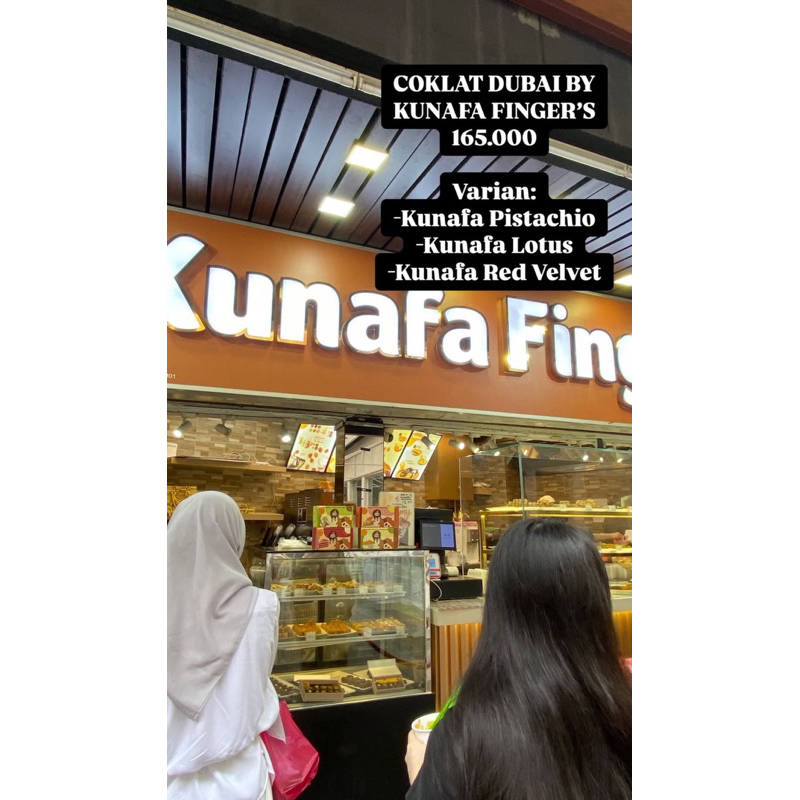 

READY STOCK‼️ DUBAI CHOCOLATE BY KUNAFA FINGER’S