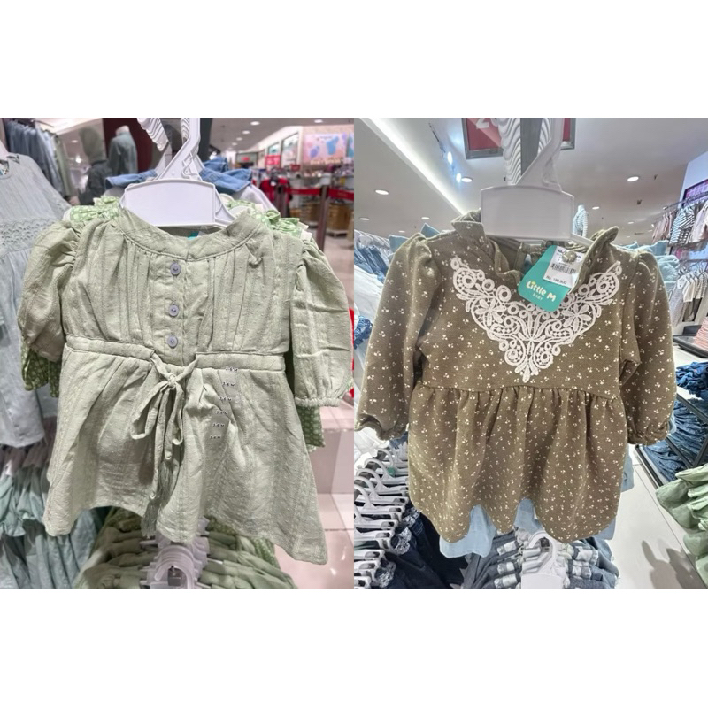 LITTLE M Baby Dres anak perempuan usia 6-36bulan