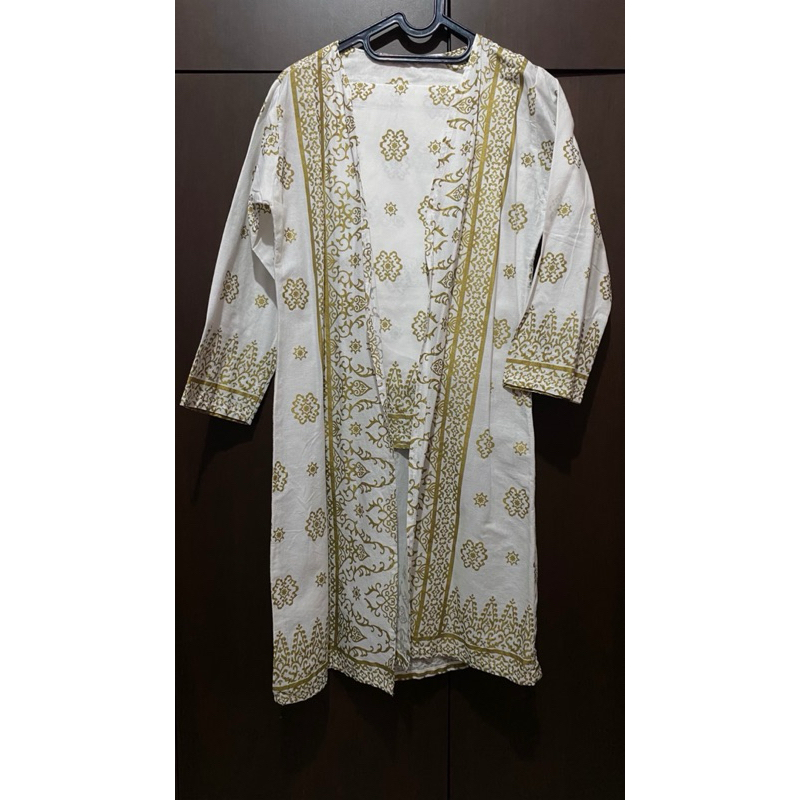 preloved set outer celana songket palembang