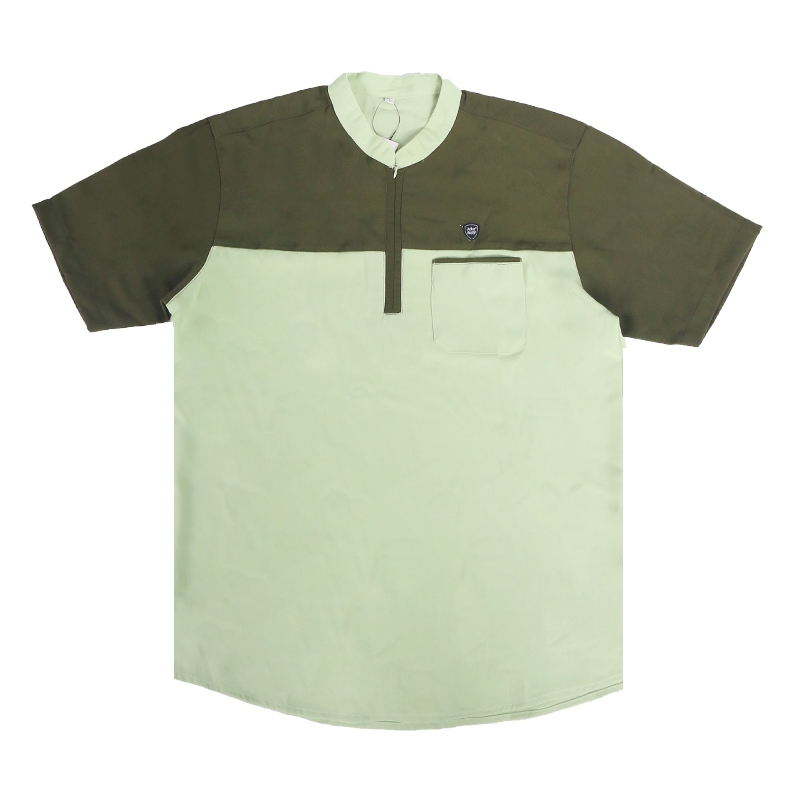 ATHAWEAR KEMEJA KOKO WARNA ARMY LIGHT GREEN