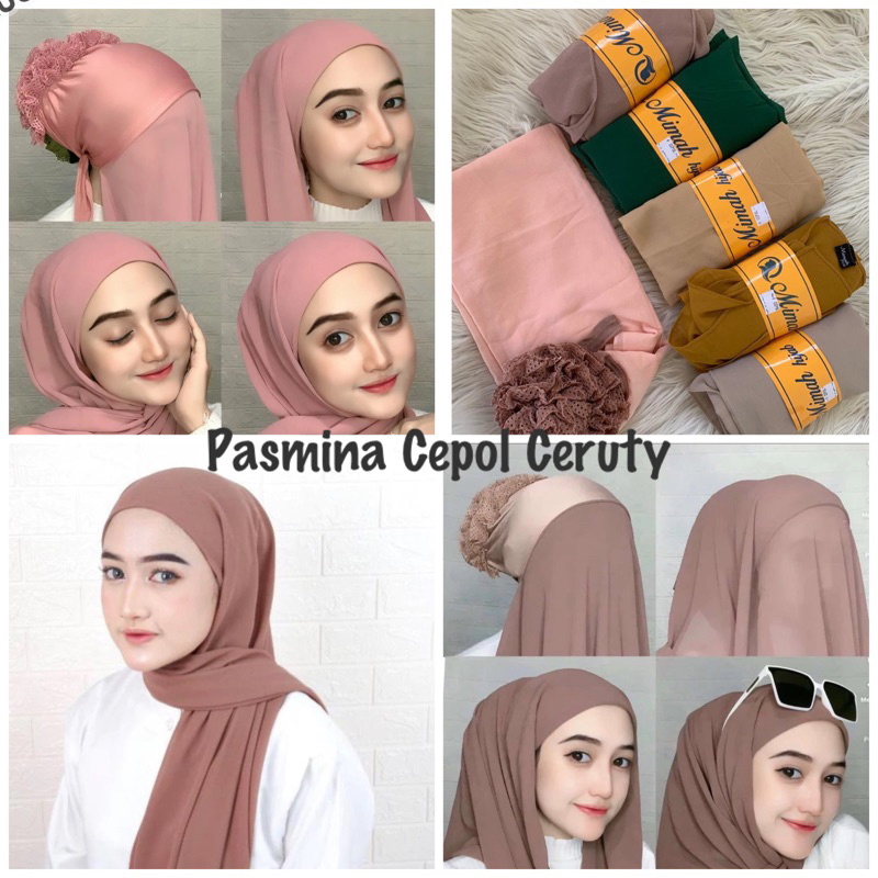 Pasmina Cepol Ceruty | Pasmina Ceruty | Pasmina Inner | Pasmina Instan
