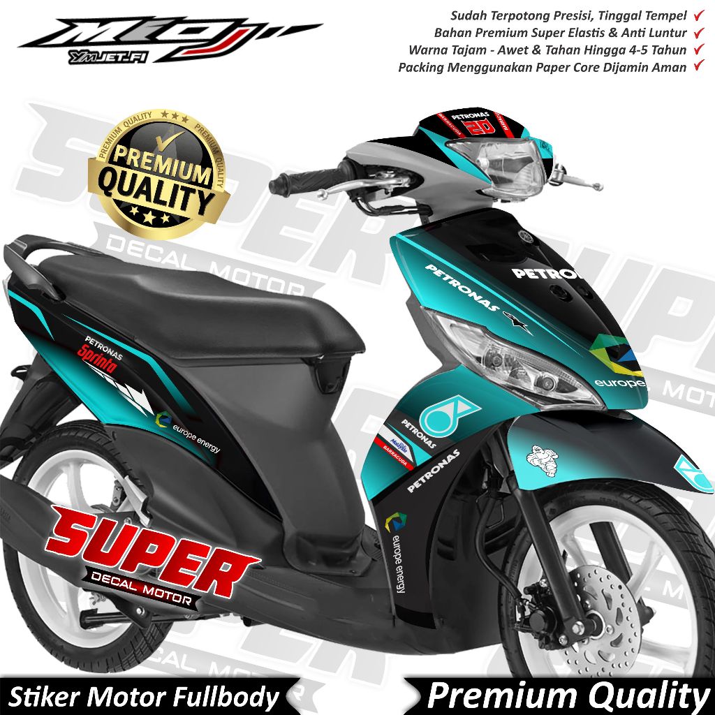 TERBARU Stiker Decal Yamaha Mio J Full Body Variasi Warna Petronas Keren