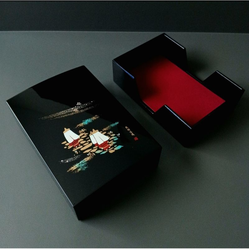 

kotak kartu nama lacquer Jepang