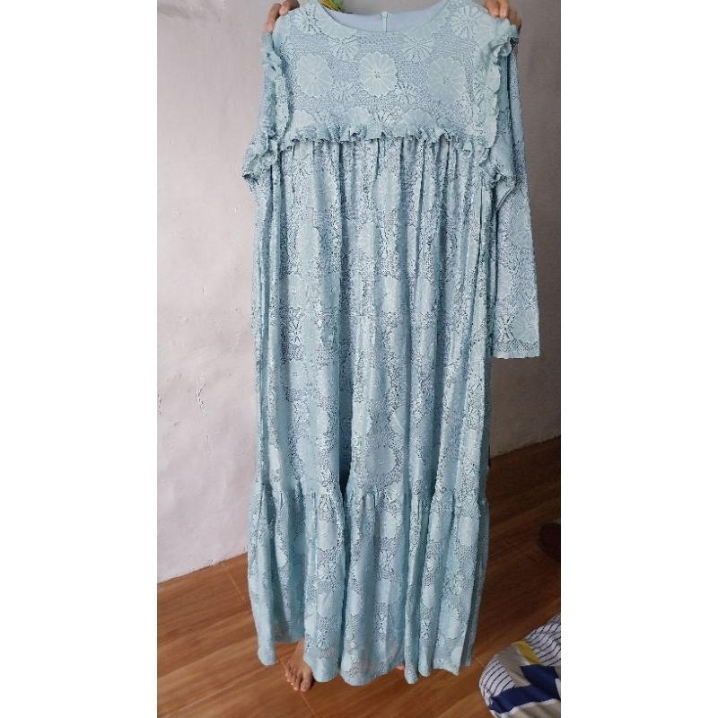 *PRELOVED* DRESS BROKAT