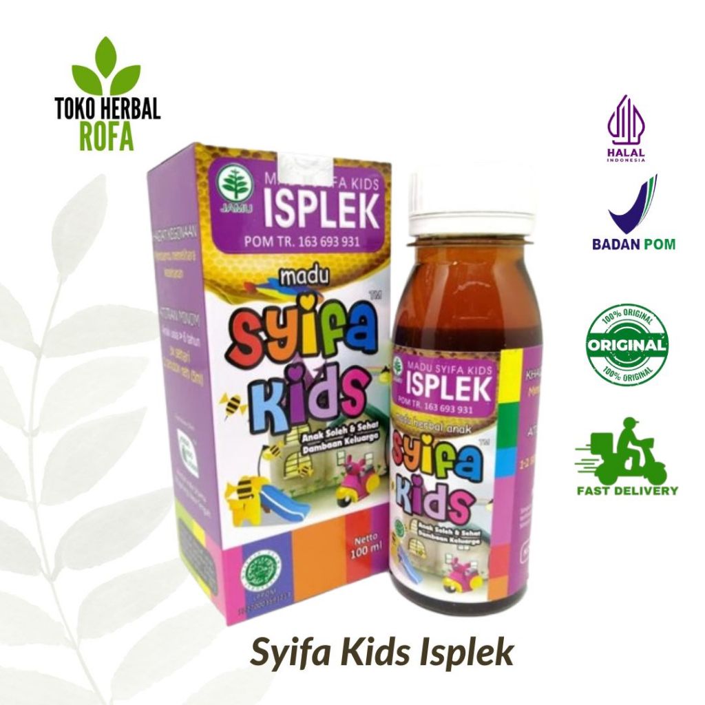 

MADU ANAK SYIFA KIDS ISPLEK 100 ML UNTUK KESEHATAN SALURAN PERNAFASAN