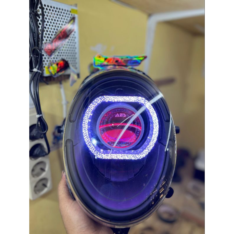 Lampu Biled Honda Scoopy 2017-2019 Shrod BMW Crystal AES Turbo SE