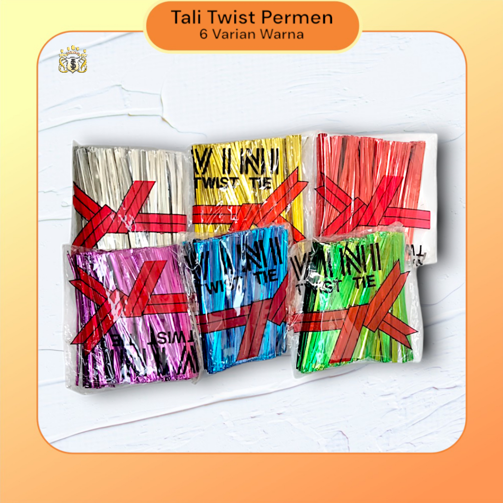 

[ Ecer ] Twist Tie size 8 cm / Pita Kawat / Untuk Souvenir / Bingkisan / Permen / Serbaguna