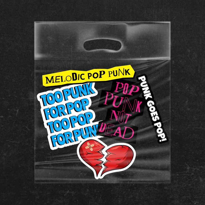 

Stiker Band Pop Punk Melodic Rock Vinyl Anti Air