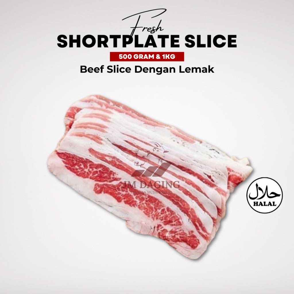 

AUS Shortplate Beef Slice / Daging Sapi Slice Halal 500gr 1kg Tangerang