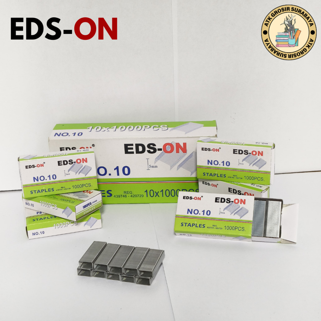 

EDS-ON Isi Stapler No. 10 Staples Besi Kuat Refill Stapler