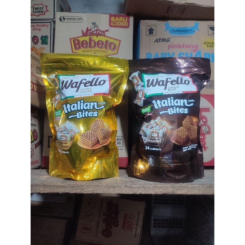 

Wafer Wafello Italian Taste Bites Isi 24pcs