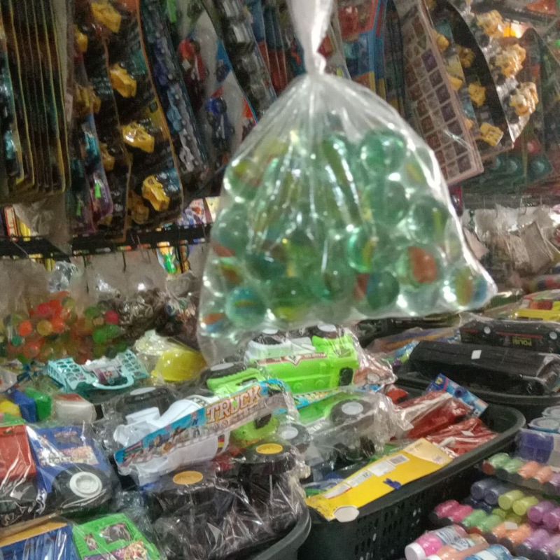 Mainan anak kelereng /kelereng Cristal/kelereng mata kucing isi50pcs