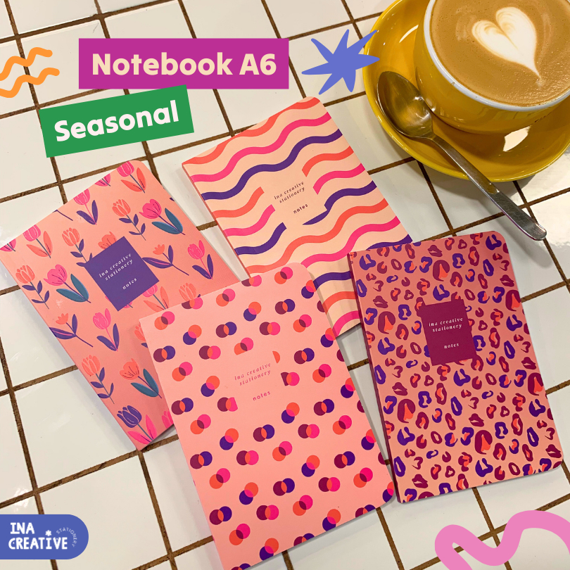 

Notes Ina Creative Seasonal Softcover A7Notebook Buku Kecil Catatan| Mini Buku| Diary Book| Journal Book| Note|Buku Catatan Ring | Notebook Ring Motif| Buku Spiral| Spiral Notebook| Notebook Ring motif Aesthetic| Buku Sekolah/ Tulis| Souvenir Note