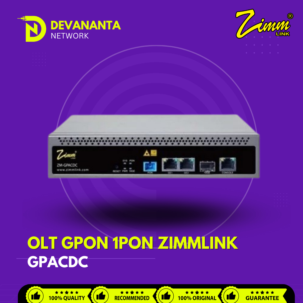 OLT Gpon 1pon GPACDC Uplink 10G Double AC DC Power (Include Bawaan SFP Gpon Range 5-7db) Basic VSOL