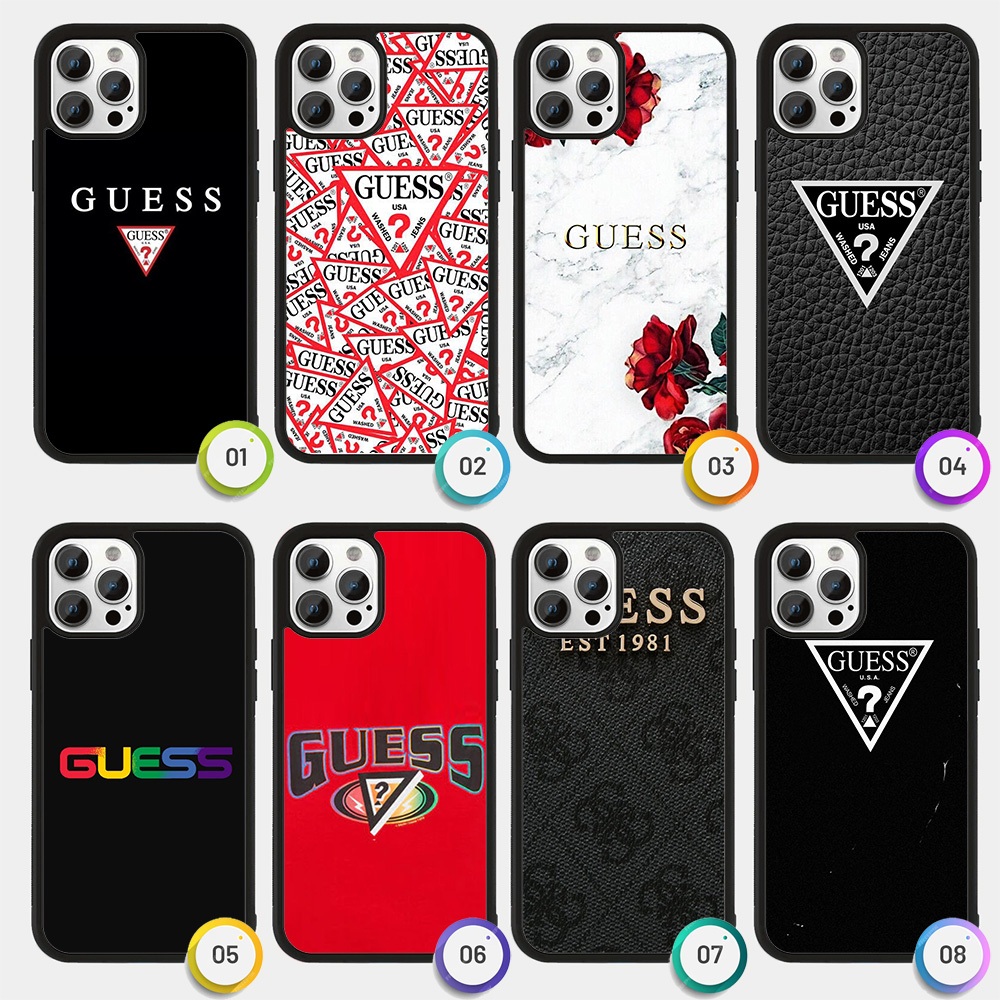 Case Casing iPhone 16 15 14 13 12 11 Pro Max Plus Mini GUESS NA0029