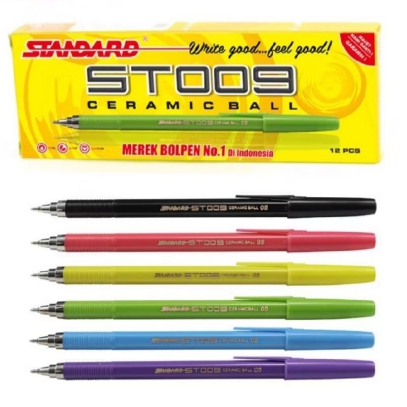 

Bolpen Hitam Standard ST009 Ceramic Ball 0,5 satuan