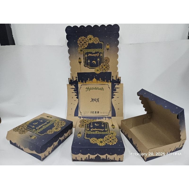 

DUS KOTAK NASI 20X20X7 KRAFT EDISI IDUL FITRI/ DUS LEBARAN/ TAKJIL