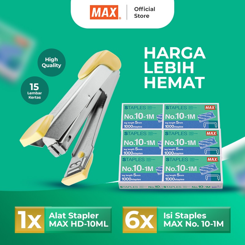 

MAX - Paket Stapler dan Staples HD10 / Jegrekan Stapler Staples 10-1m