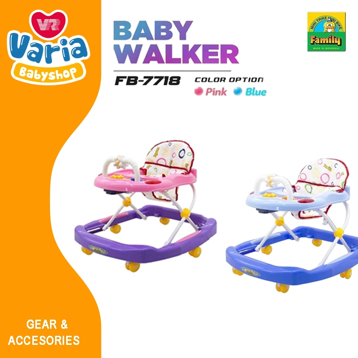 Baby Walker Family 7718 / Kursi Dorong Bayi / Alat Belajar Jalan Bayi | FAMILY