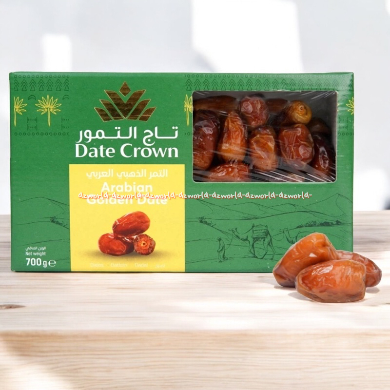 

Date Crown 700gr Arabian Golden Date Kurma Arab Datecrown Dates Krown Siap Makan Saji