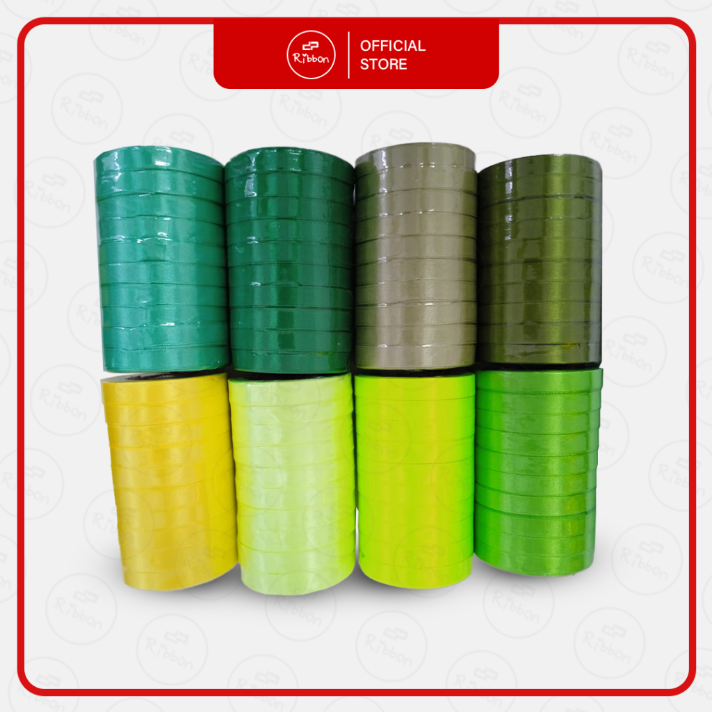 

1 SLOP Pita Satin 1/2" 1.3cm Saten 1/2"Inch Ribbon 1 Slop Pita Kain 1.3cm 10 ROLL