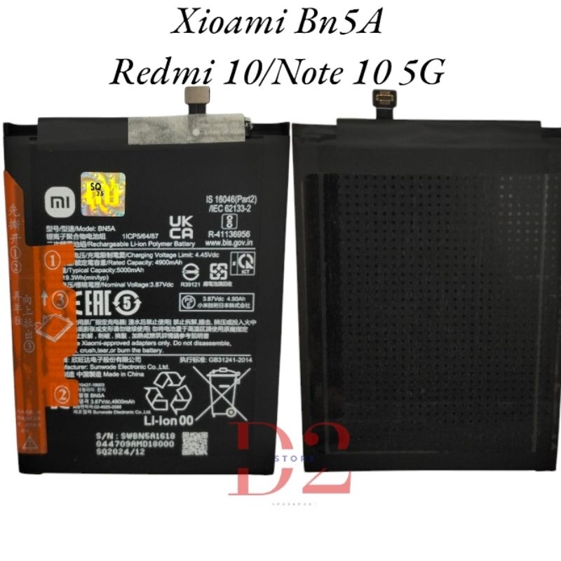 Baterai Batre Xioami Redmi BN5A Redmi 10 baterai batre