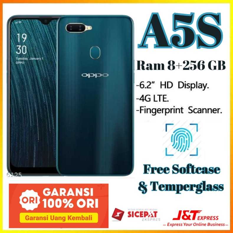 Hp OPPO A5S RAM 8+256GB 4G LTE Garansi 1 Tahun Grosir
