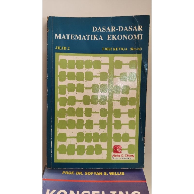 buku (original bekas) dasar dasar matematika ekonomi jld2 edisi ketiga (revisi) alpha c chiang