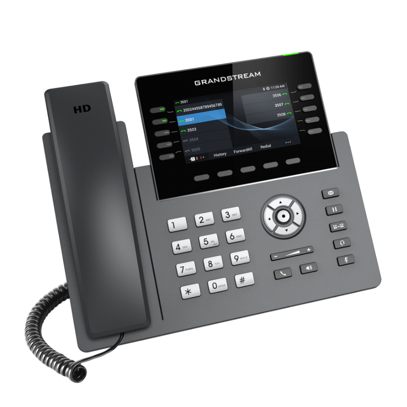 WiFi IP Phone Grandstream GRP2615 - Support PoE & Gigabit - Termasuk Adaptor