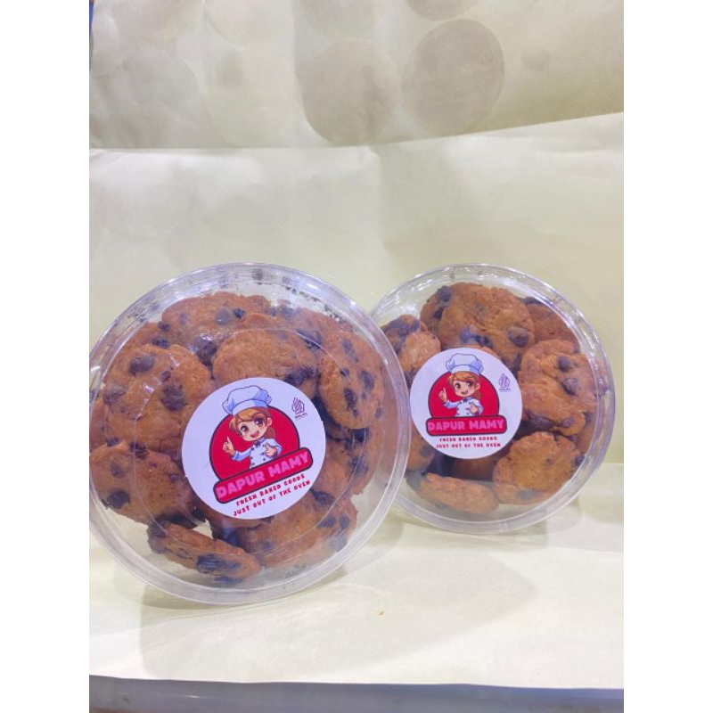 

(BELI 1 GRATIS 1 TOPLES STOK TERBATAS)Cooking Choco Chip Dapur Mamy ukuran toples 250gr
