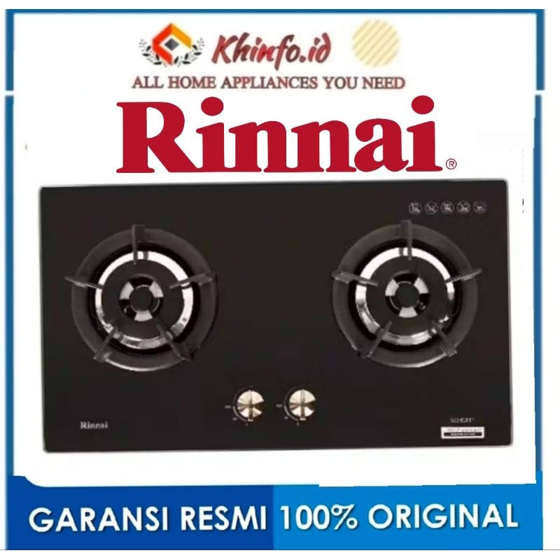 RINNAI KOMPOR TANAM 2 TUNGKU RB2GHC(BK)KOMPOR GAS TANAM RINNAI RB2GHC(BK)KOMPOR GAS TANAM 2 TUNGKU R