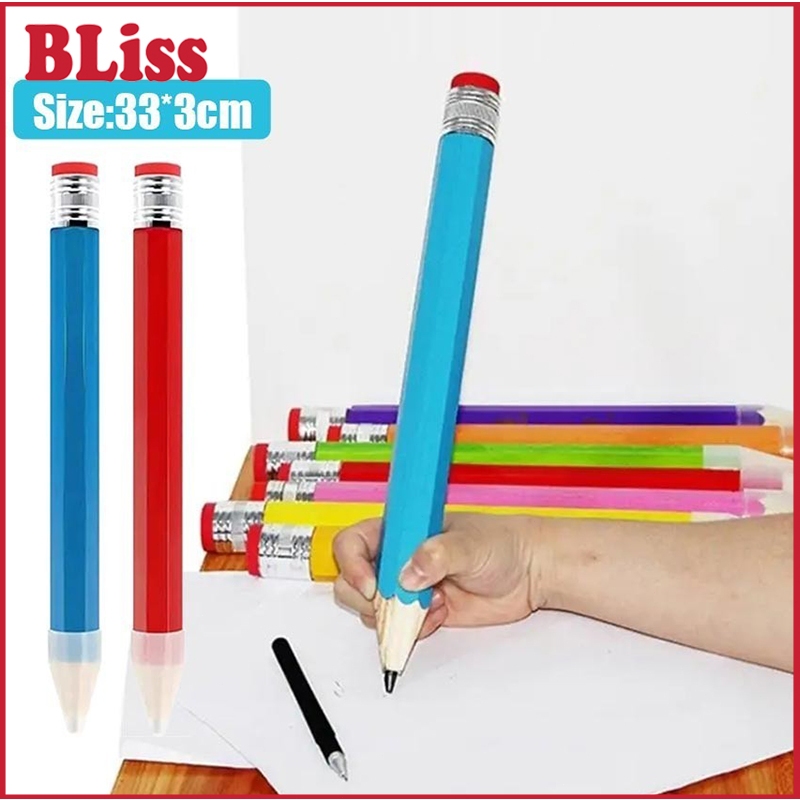 

BLiss 33 CM Pensil Jumbo Besar Mainan Pencil Pensil Jumbo Hiasan Photo Kado Alat Tulis Anak-anak