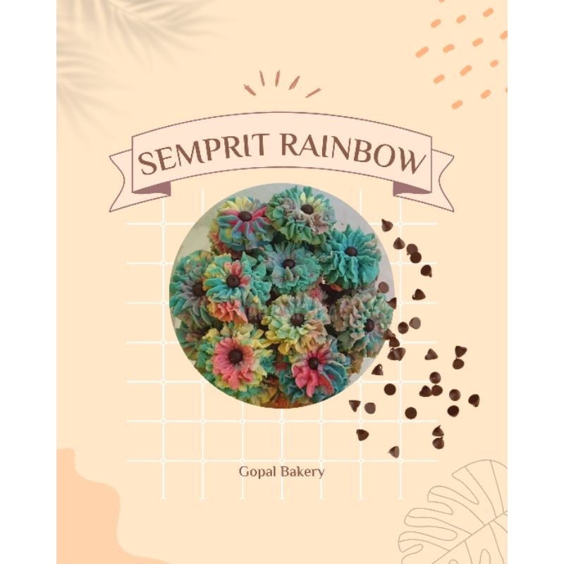 

kue kering lebaran semprit rainbow semprit terbaru kue lebaran toples 250g